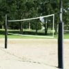 Flash Sale 👍 First Team Sand Blast Complete Outdoor Sand Volleyball Net System W/ GROUND SLEEVES 🔔
