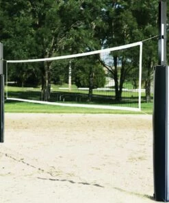 Flash Sale 👍 First Team Sand Blast Complete Outdoor Sand Volleyball Net System W/ GROUND SLEEVES 🔔