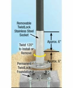 New 🌟 Bison Centerline Double Court Sand Volleyball Systems 🔔 -Volleyball Official Shop a25 231 2