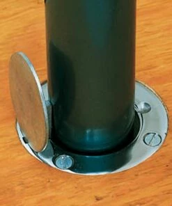 Cheap ✨ Spalding 3" PV Volleyball Floor Plate & Sleeves, 408-785, pair 🌟