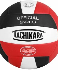 Outlet 🤩 Tachikara SV18S Composite Leather Volleyball, COLORS 😀 -Volleyball Official Shop a25 429scawhtblk 1
