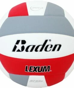Discount 💯 Baden VX450C Lexum Soft-Touch Composite Volleyball, COLORS 💯 -Volleyball Official Shop a25 463redwhtgry