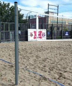 Deals 🎁 Bison Match Point Outdoor Sand Volleyball Uprights & Net 😀